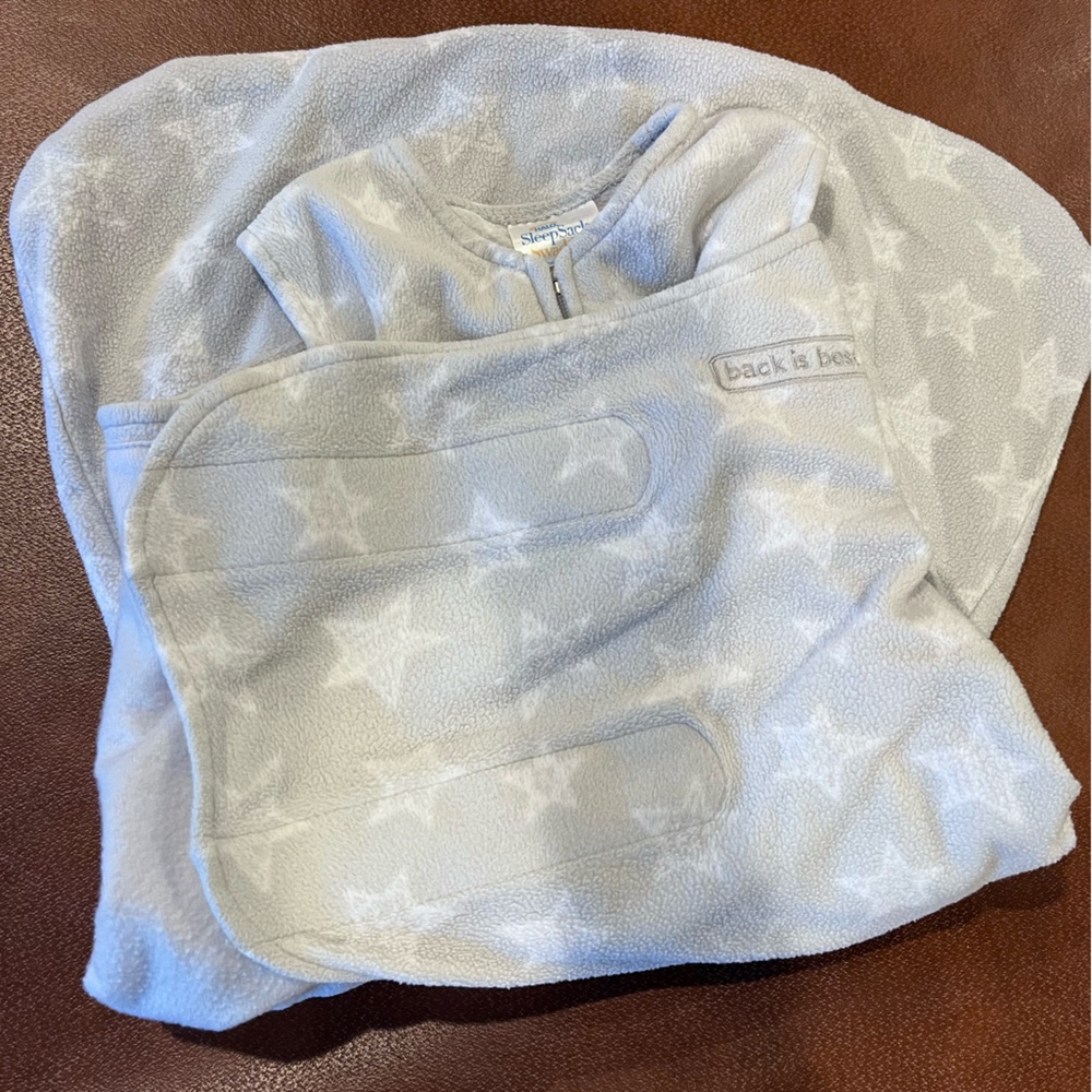 Halo Fleece SleepSack Swaddle in Soft Gray, Size S